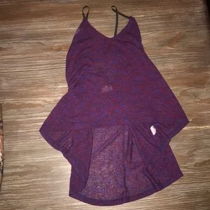 Light knit tank high low